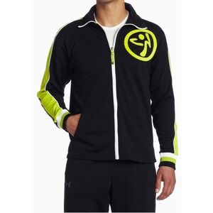 VNTG RARE Zumba Fitness LLC Mens Team Track Jacket M Athleisure Workout Athletic